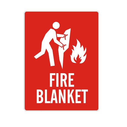 Usha Armour Fire Blanket Signage, Size: 10 x 8 Inch